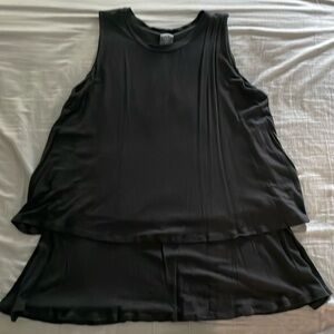 Agnes & Dora Black 2 Layer Tank size XL